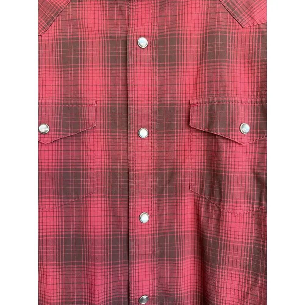 Banana Republic Slim Fit Plaid Button Down Shirt Men’s Medium Western Inspired